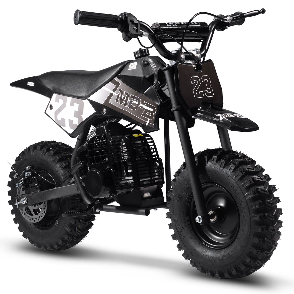 MotoTec Big Supermoto 50cc 2-Stroke Kids Dirt Bike Black