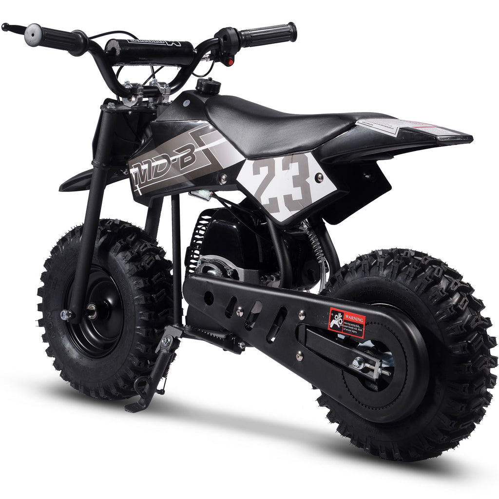 MotoTec Big Supermoto 50cc 2-Stroke Kids Dirt Bike Black