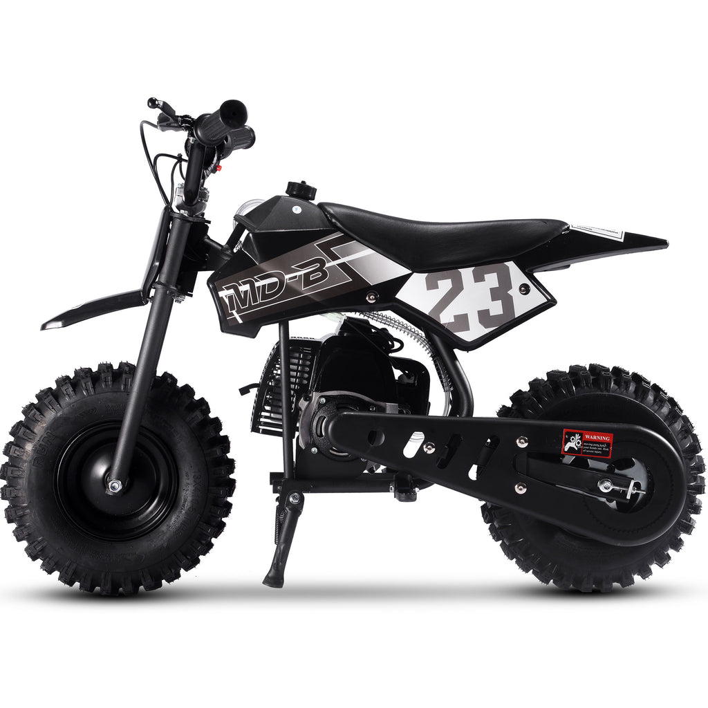 MotoTec Big Supermoto 50cc 2-Stroke Kids Dirt Bike Black