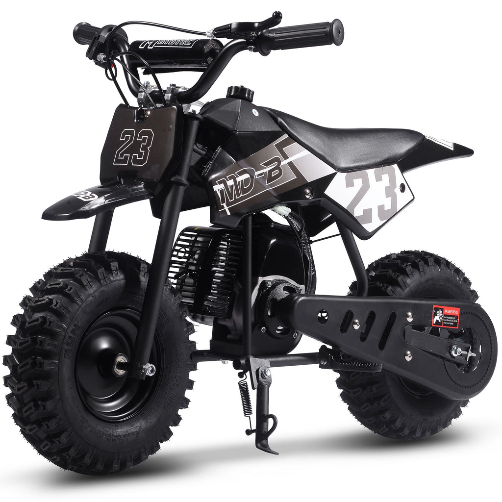 MotoTec Big Supermoto 50cc 2-Stroke Kids Dirt Bike Black