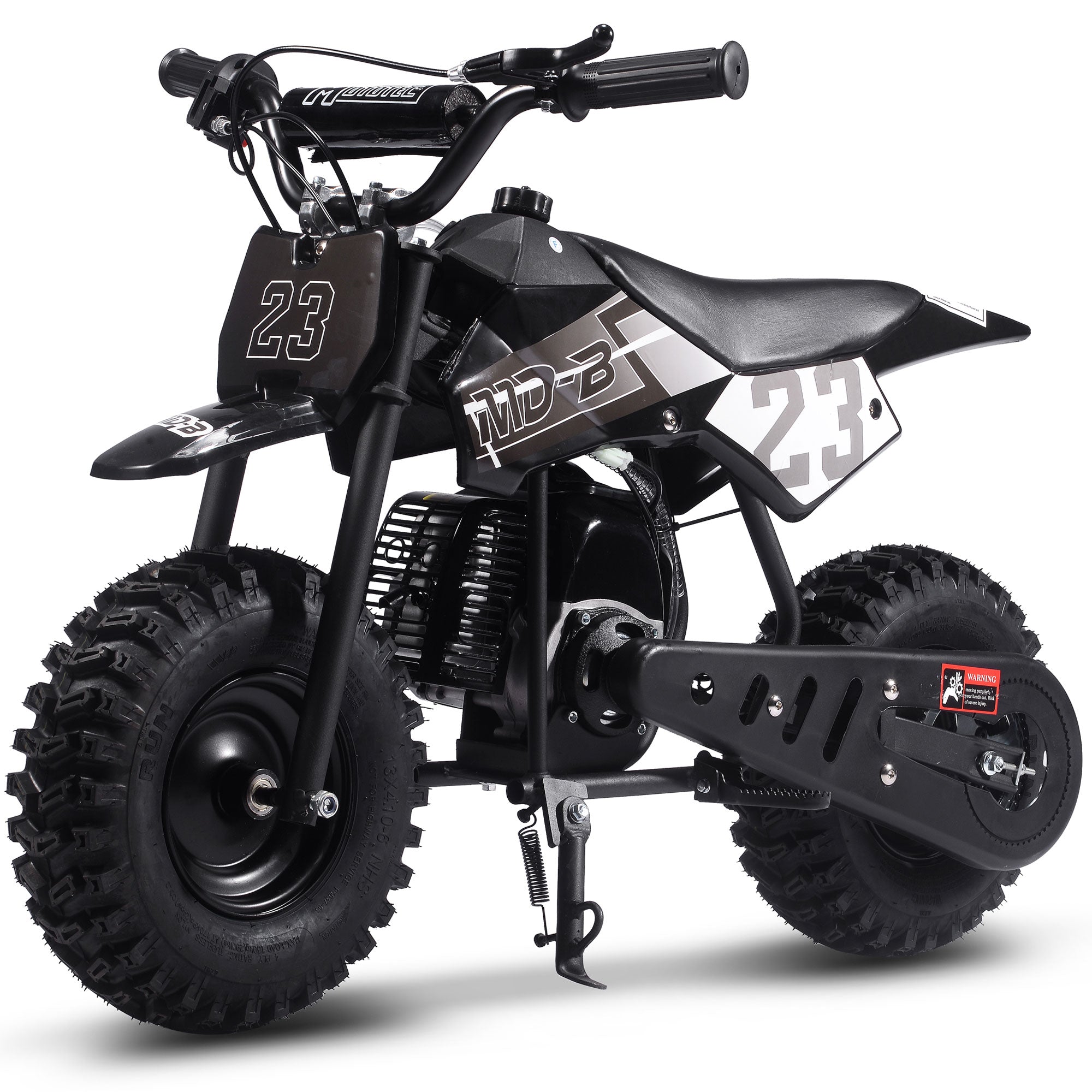 MotoTec Big Supermoto 50cc 2-Stroke Kids Dirt Bike Black