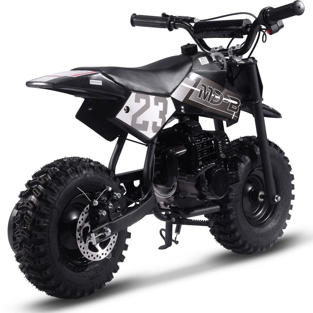 MotoTec Big Supermoto 50cc 2-Stroke Kids Dirt Bike Black