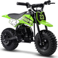 MotoTec Big Supermoto 50cc 2-Stroke Kids Dirt Bike Green