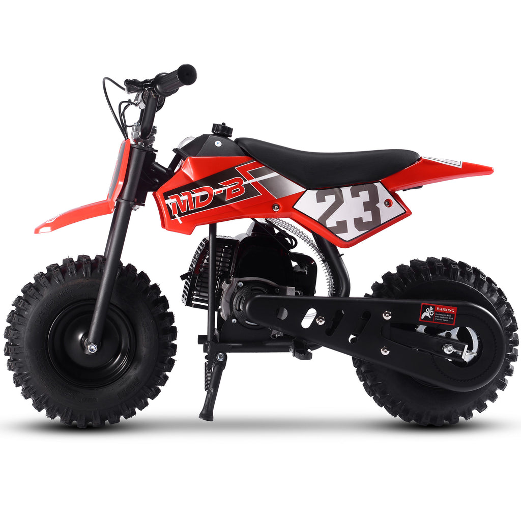 MotoTec Big Supermoto 50cc 2-Stroke Kids Dirt Bike Red