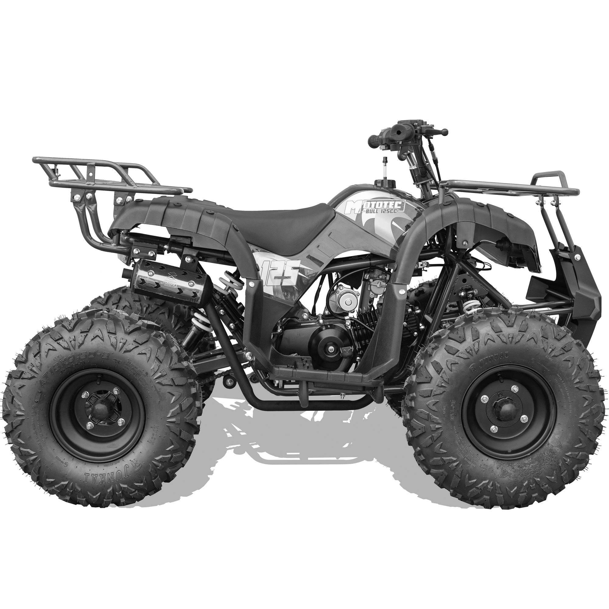 MotoTec Bull 125cc 4-Stroke Kids Gas ATV Black