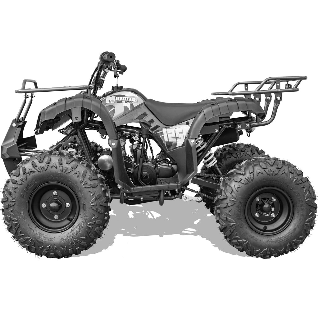 MotoTec Bull 125cc 4-Stroke Kids Gas ATV Black