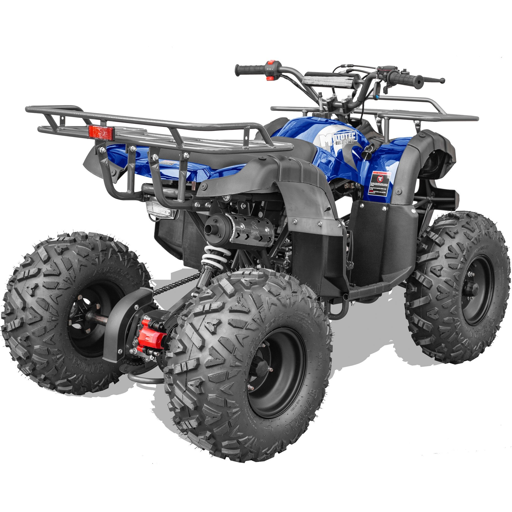MotoTec Bull 125cc 4-Stroke Kids Gas ATV Blue