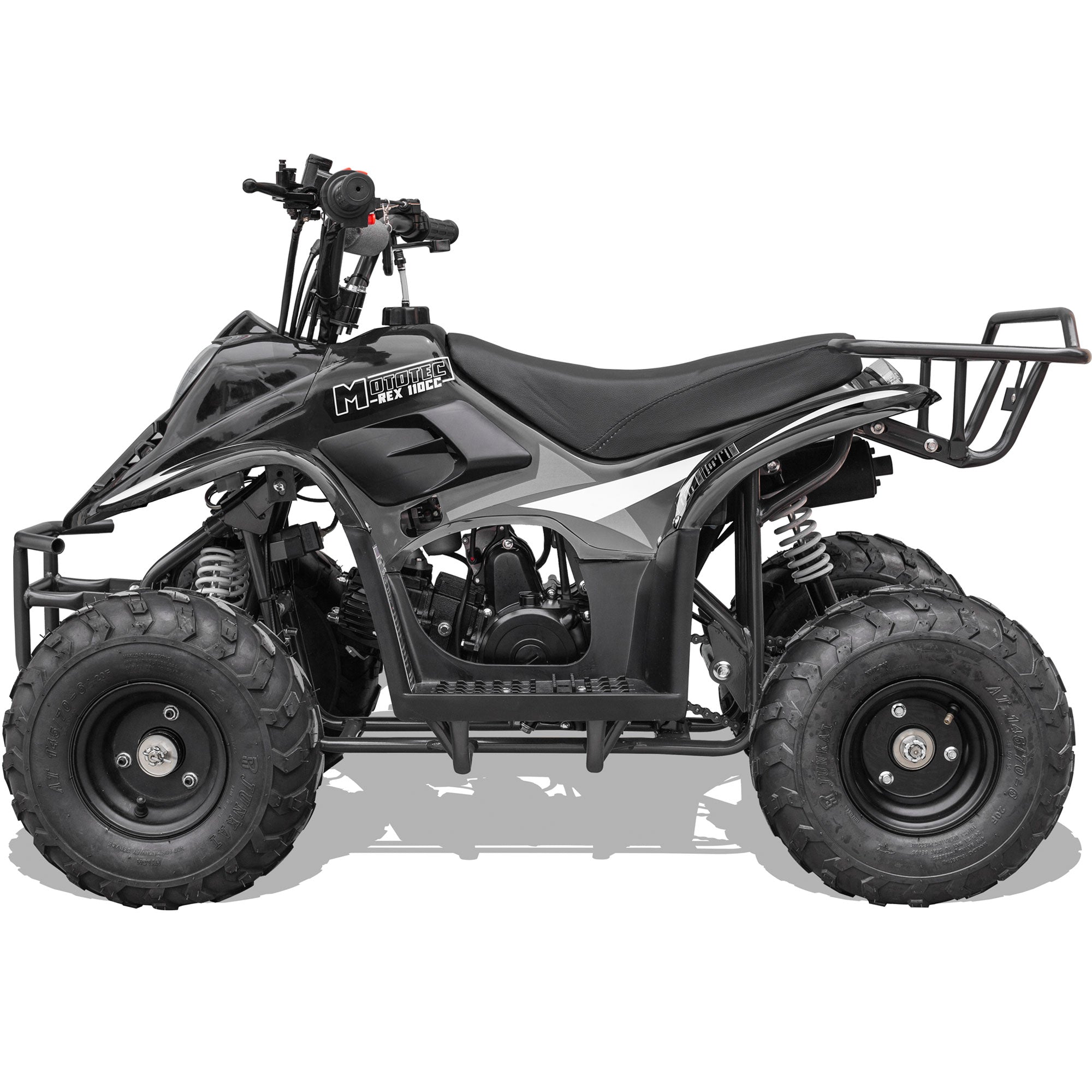 MotoTec Rex 110cc 4-Stroke Kids Gas ATV Black