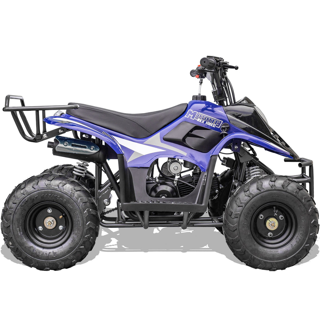 MotoTec Rex 110cc 4-Stroke Kids Gas ATV Blue