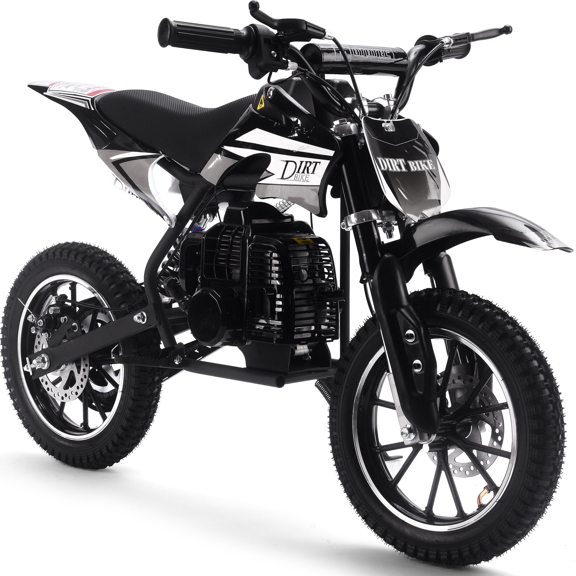 MotoTec Big Alien 50cc 2-Stroke Kids Gas Dirt Bike Black