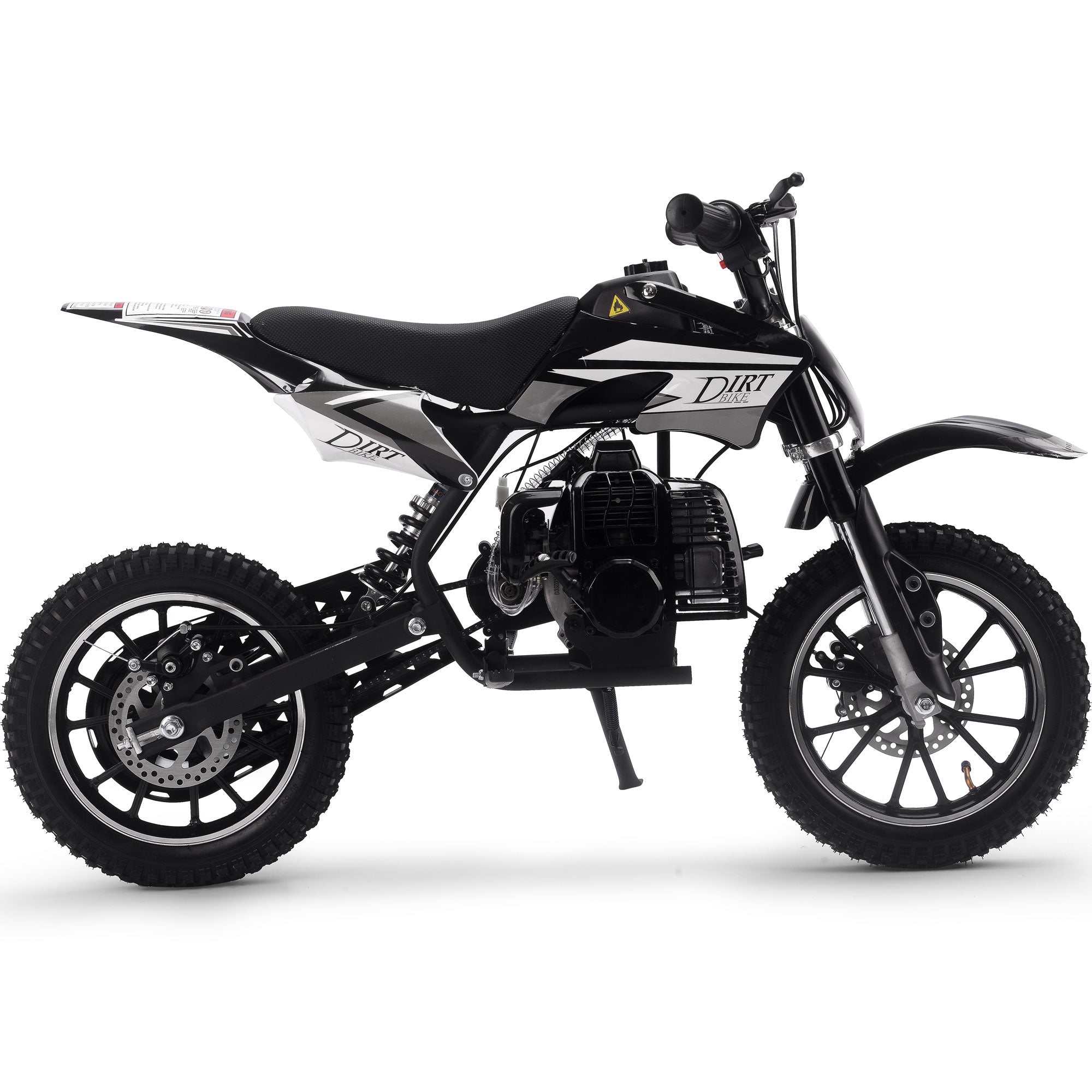 MotoTec Big Alien 50cc 2-Stroke Kids Gas Dirt Bike Black