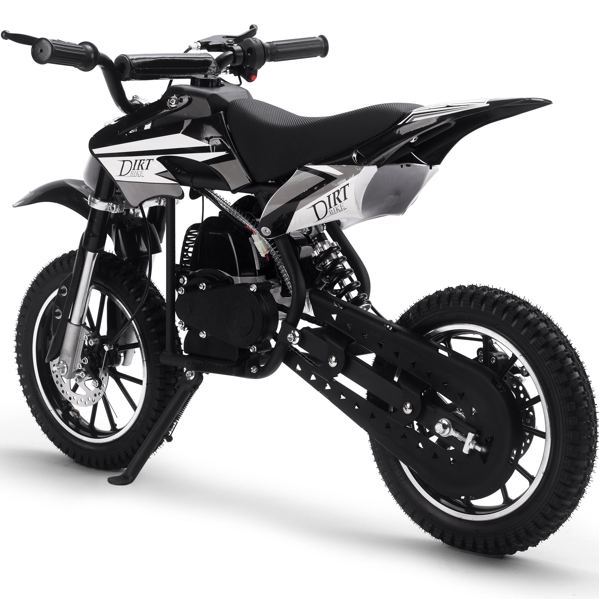 MotoTec Big Alien 50cc 2-Stroke Kids Gas Dirt Bike Black