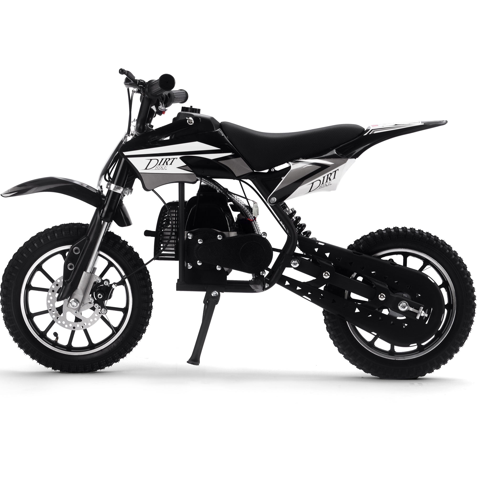 MotoTec Big Alien 50cc 2-Stroke Kids Gas Dirt Bike Black
