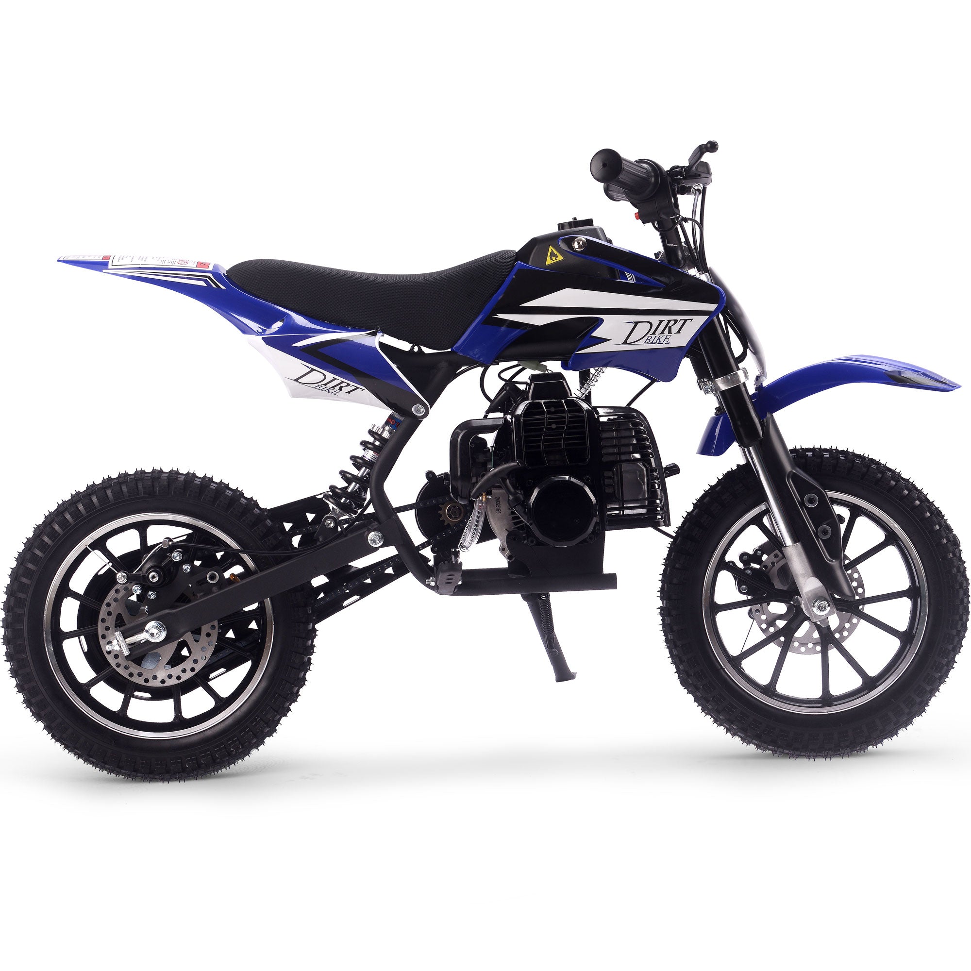 MotoTec Big Alien 50cc 2-Stroke Kids Gas Dirt Bike Blue