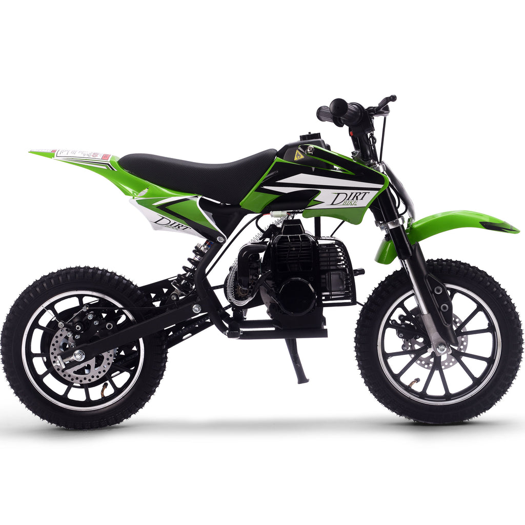 MotoTec Big Alien 50cc 2-Stroke Kids Gas Dirt Bike Green