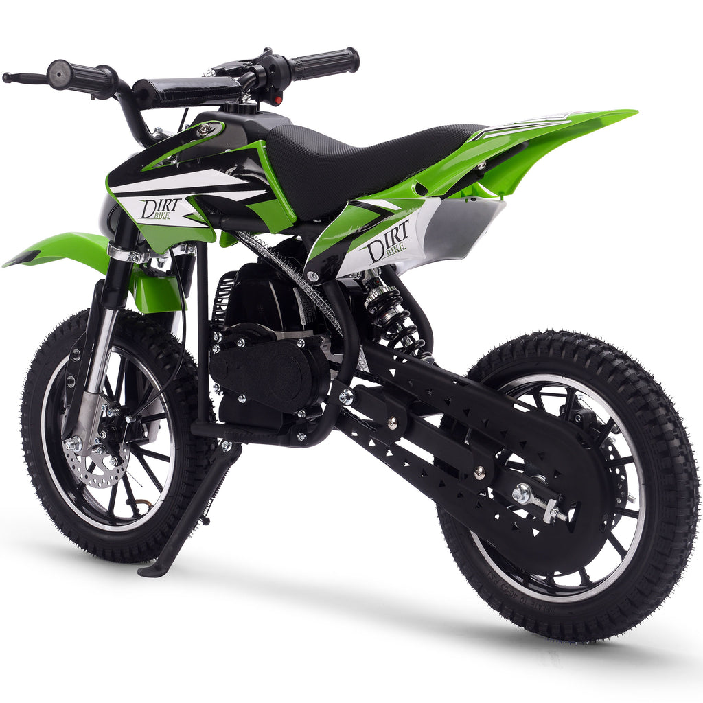 MotoTec Big Alien 50cc 2-Stroke Kids Gas Dirt Bike Green