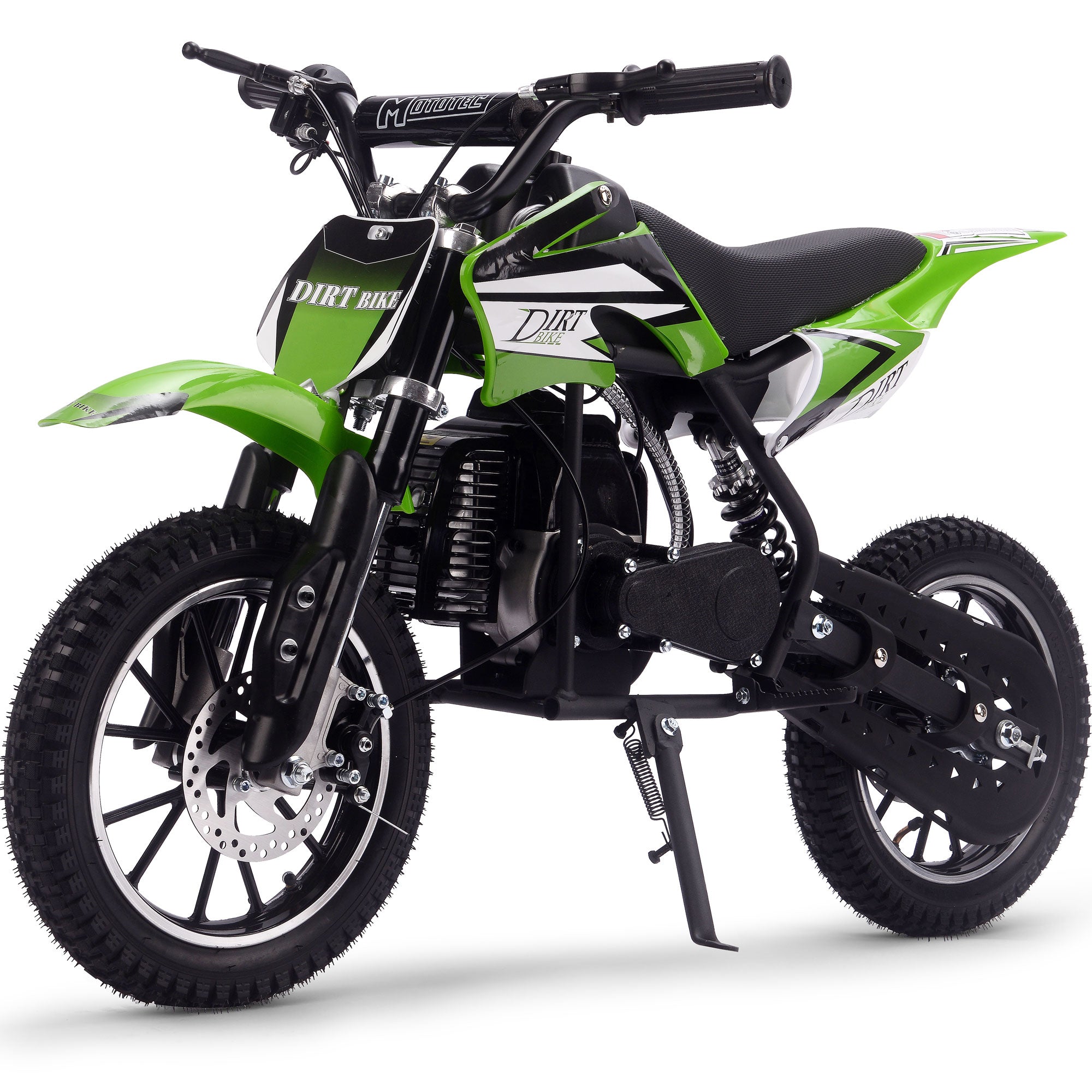MotoTec Big Alien 50cc 2-Stroke Kids Gas Dirt Bike Green