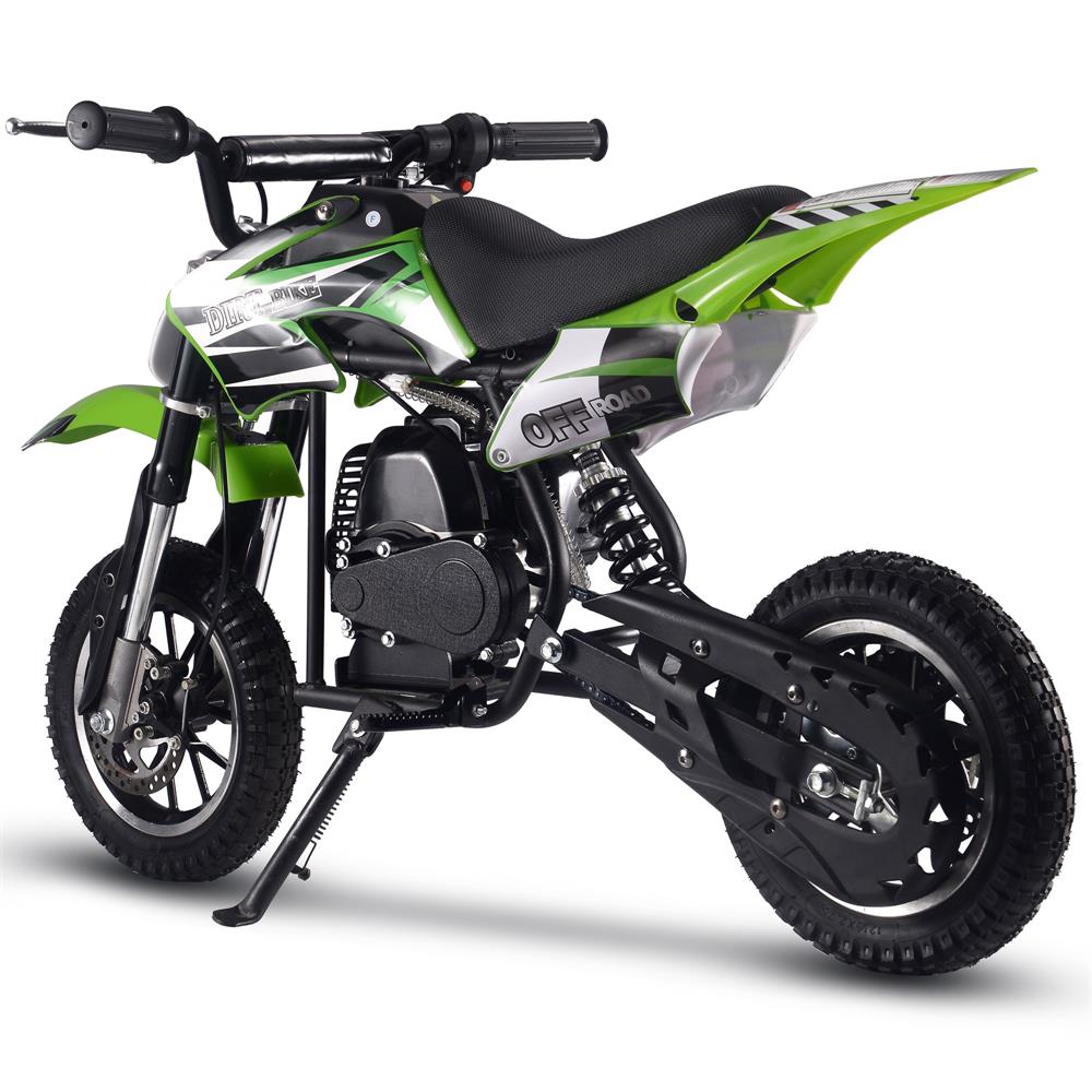 MotoTec Alien 50cc 2-Stroke Kids Gas Dirt Bike Green