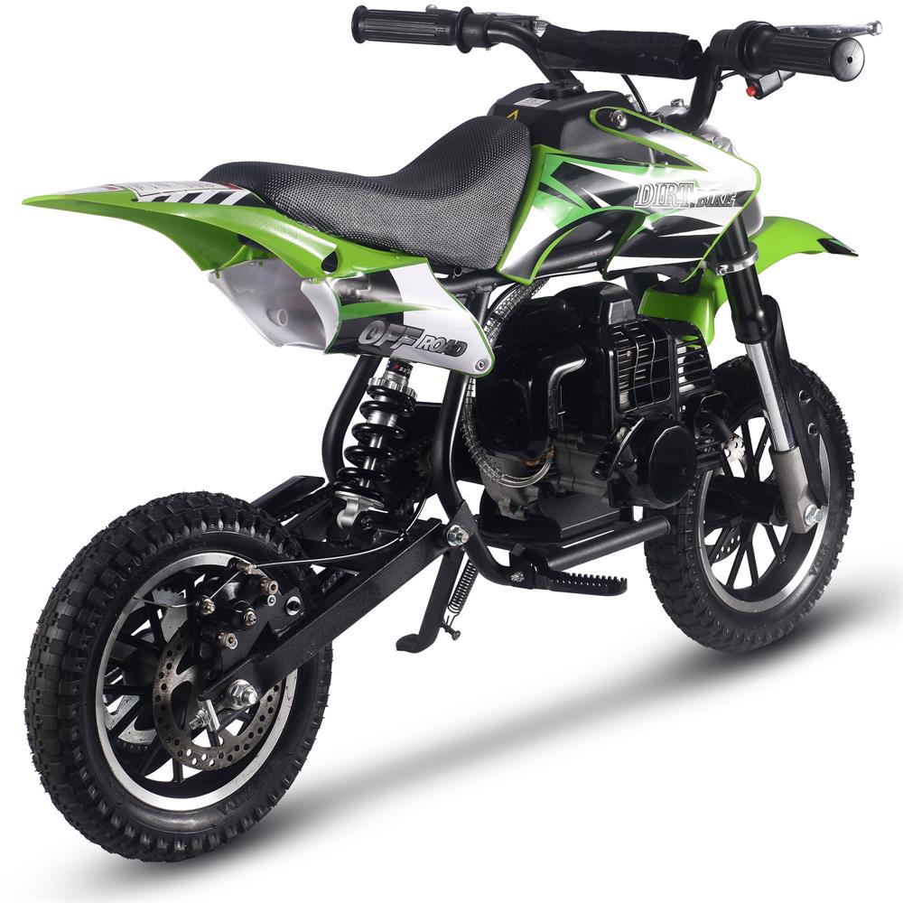 MotoTec Alien 50cc 2-Stroke Kids Gas Dirt Bike Green
