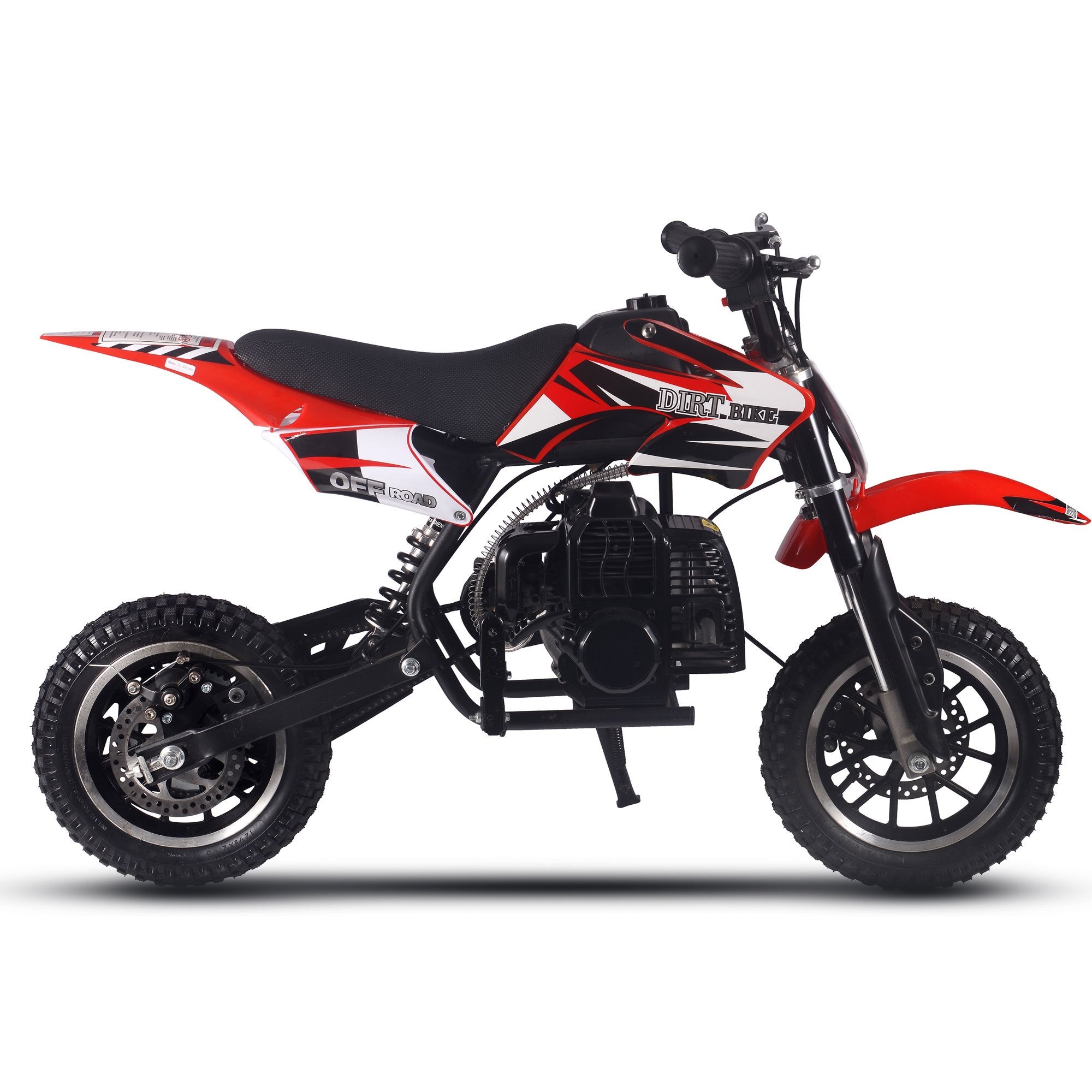 MotoTec Alien 50cc 2-Stroke Kids Gas Dirt Bike Red