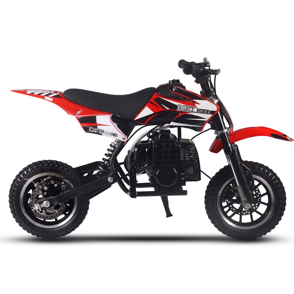 MotoTec Alien 50cc 2-Stroke Kids Gas Dirt Bike Red