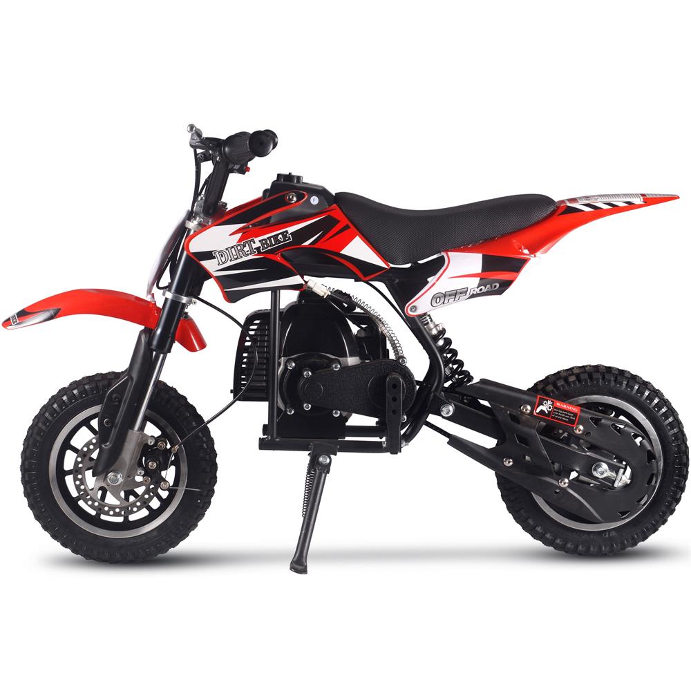 MotoTec Alien 50cc 2-Stroke Kids Gas Dirt Bike Red
