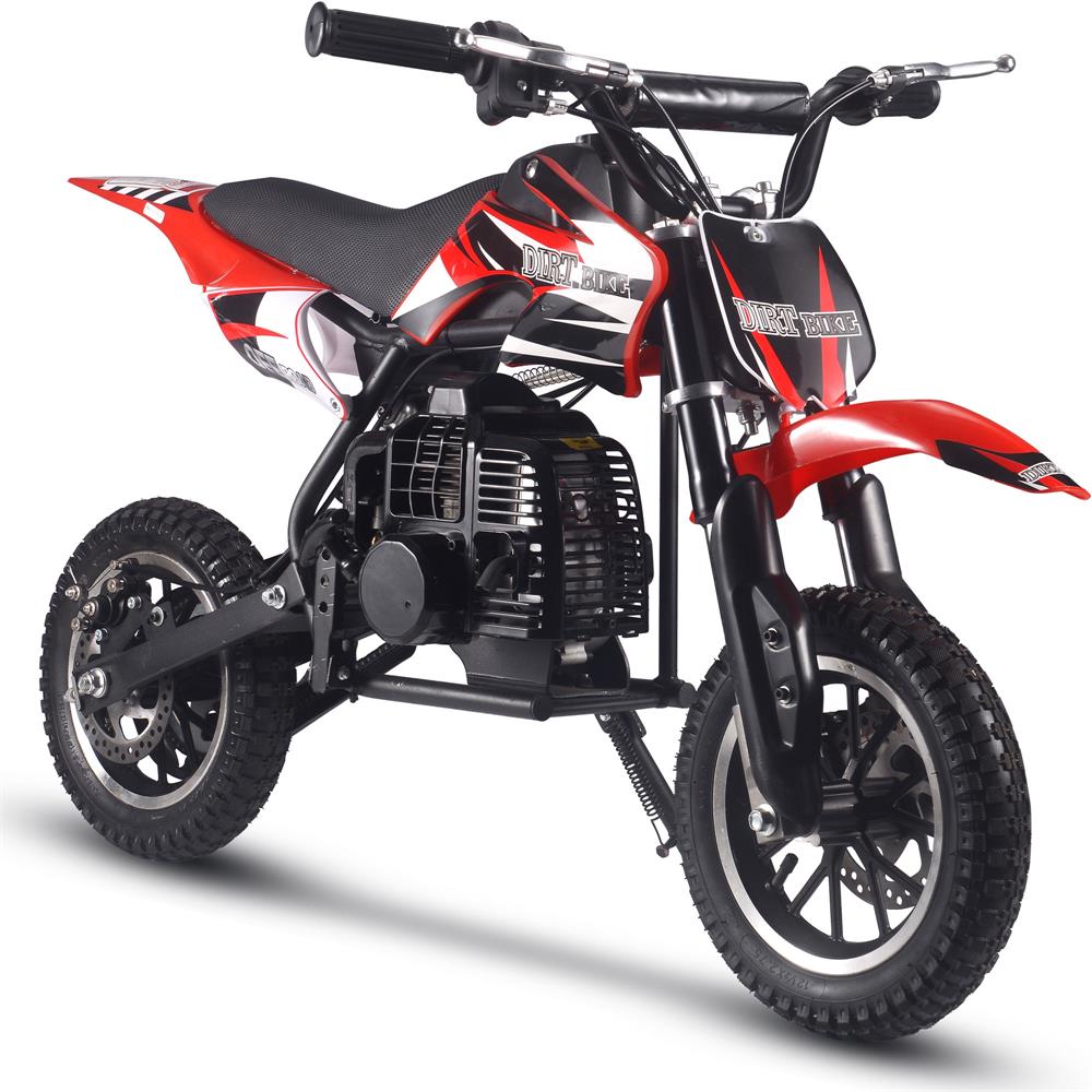MotoTec Alien 50cc 2-Stroke Kids Gas Dirt Bike Red