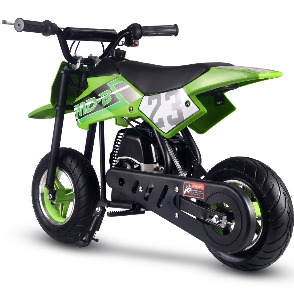 MotoTec Supermoto 50cc 2-Stroke Kids Dirt Bike Green