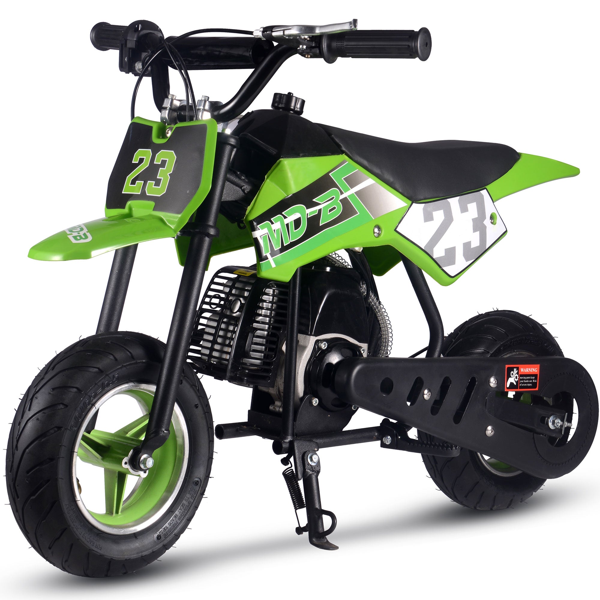 MotoTec Supermoto 50cc 2-Stroke Kids Dirt Bike Green