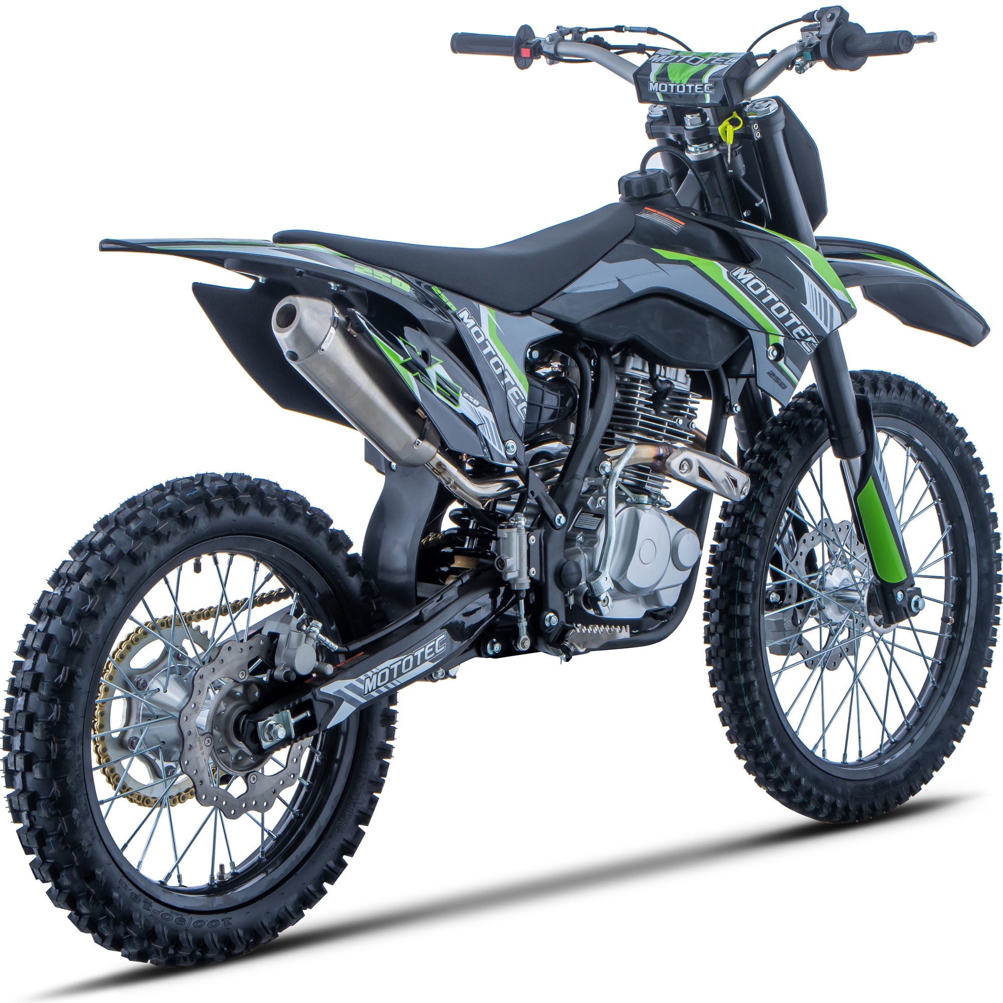 MotoTec X5 250cc 4-Stroke Gas Dirt Bike Black