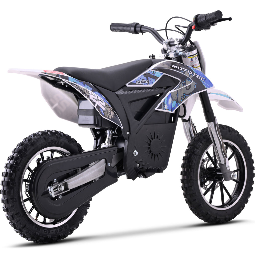 MotoTec 36v 790w Demon Electric Dirt Bike Lithium Blue