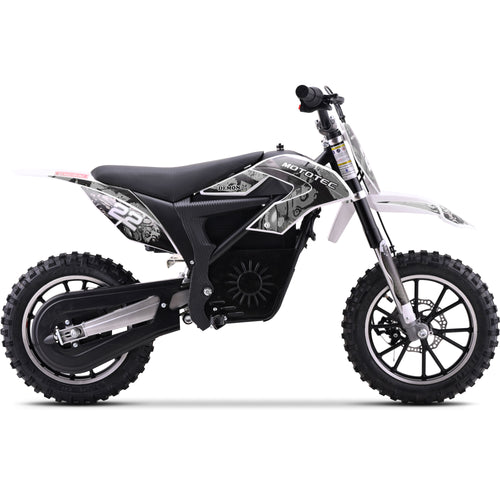 MotoTec 36v 790w Demon Electric Dirt Bike Lithium White