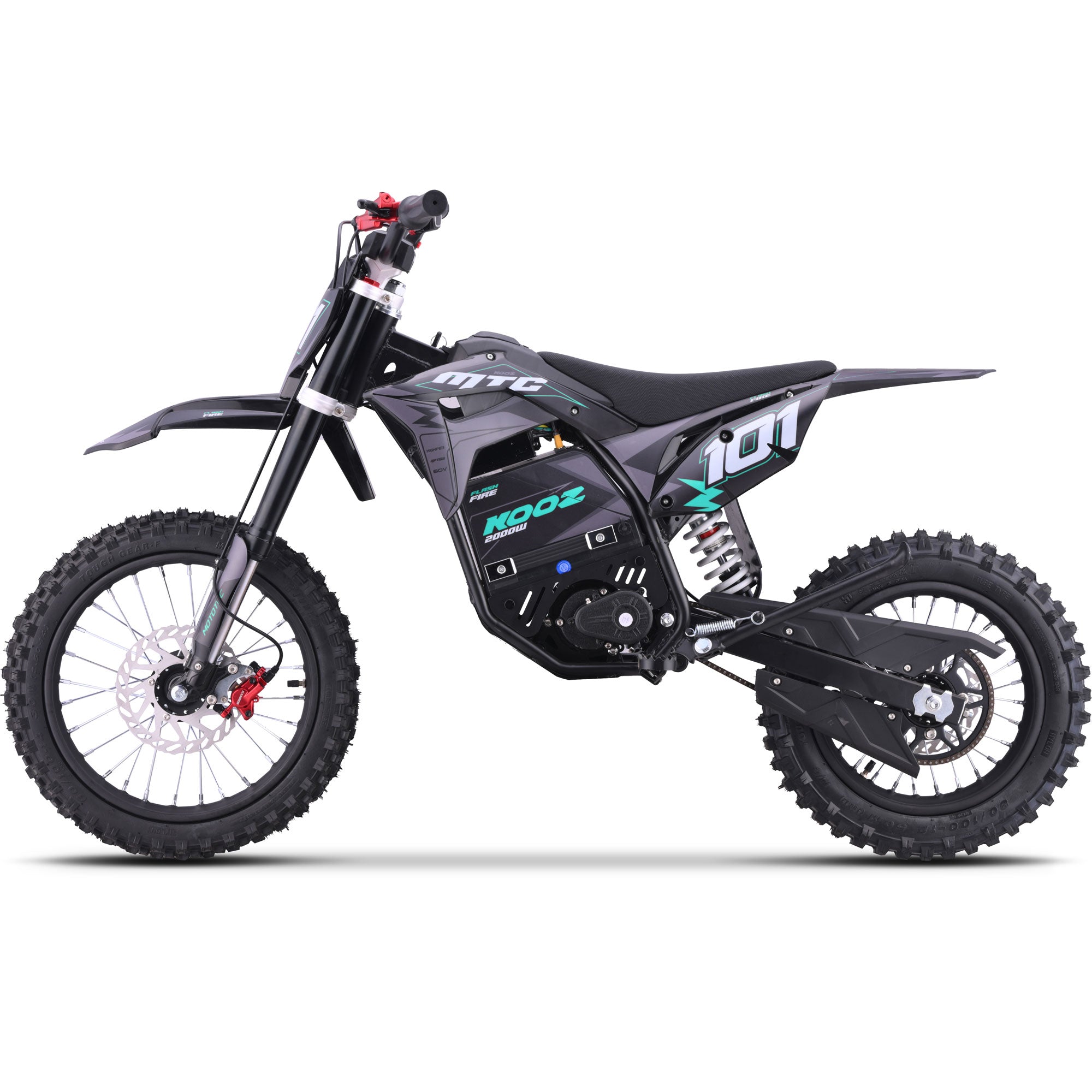 MotoTec 60v 2000w Pro Electric Dirt Bike Lithium Blue (HP115E)