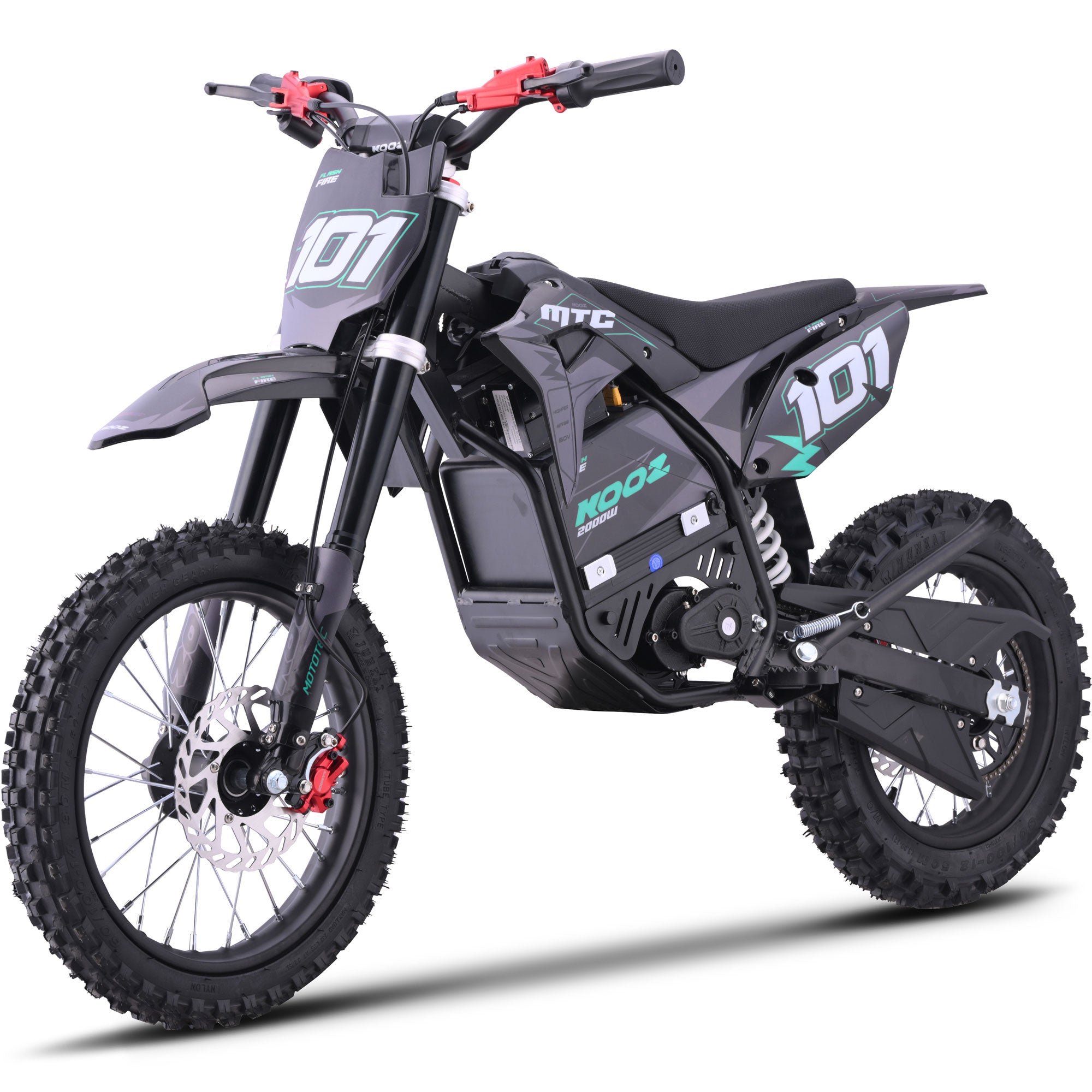 MotoTec 60v 2000w Pro Electric Dirt Bike Lithium Blue (HP115E)