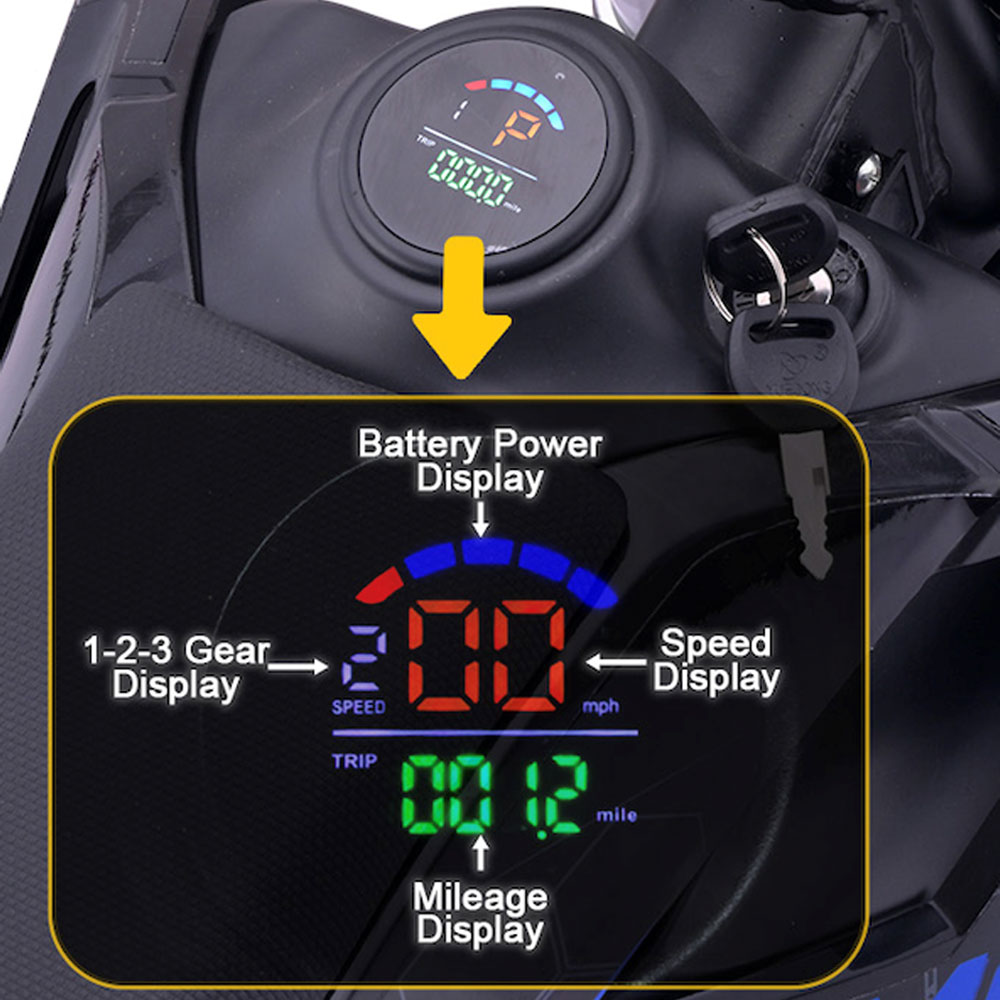 MotoTec 72v 5000w Pro Electric Dirt Bike Lithium Red