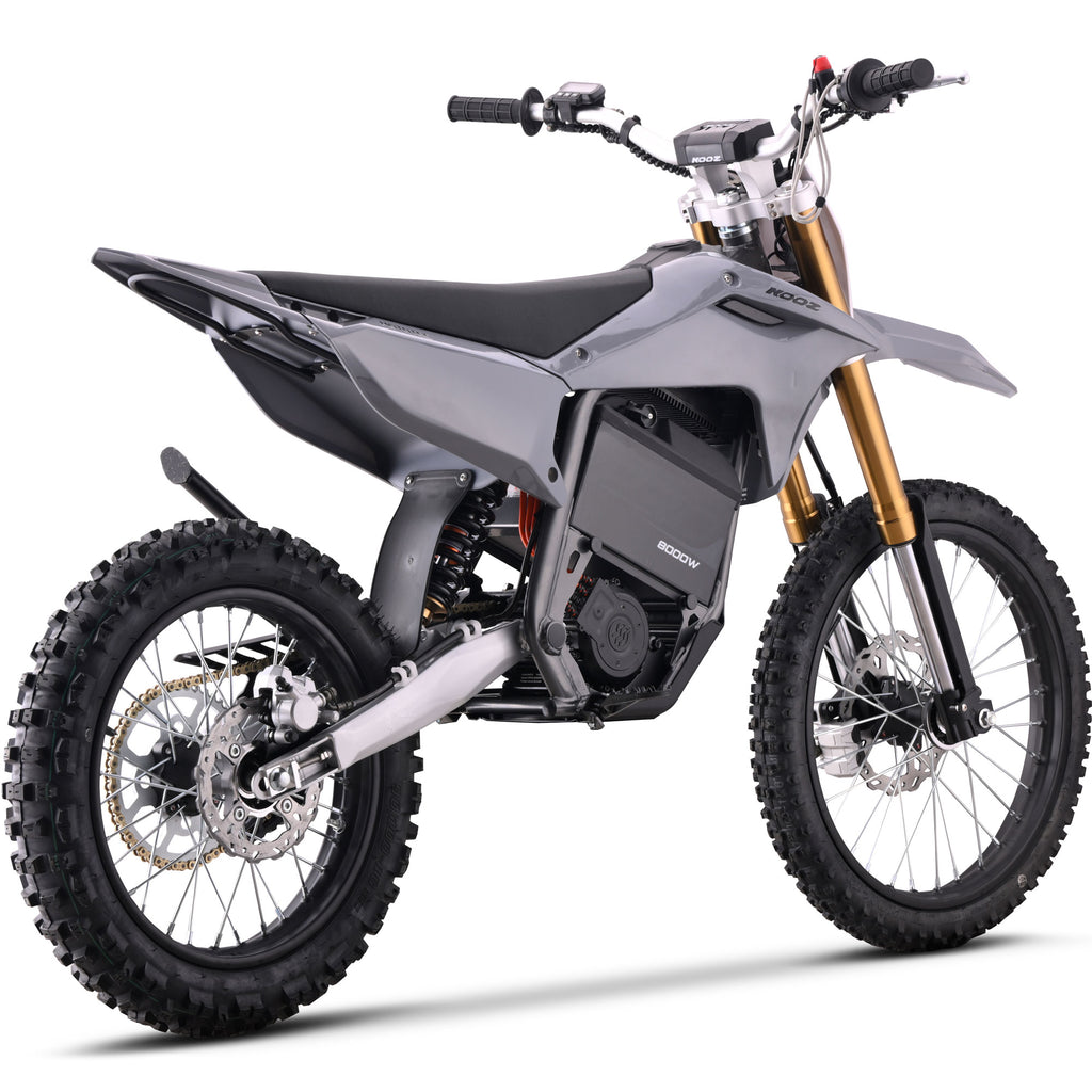 MotoTec 72v 8000w Pro Electric Dirt Bike 19/16 Lithium Grey
