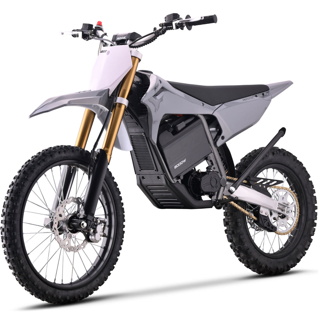MotoTec 72v 8000w Pro Electric Dirt Bike 19/16 Lithium Grey