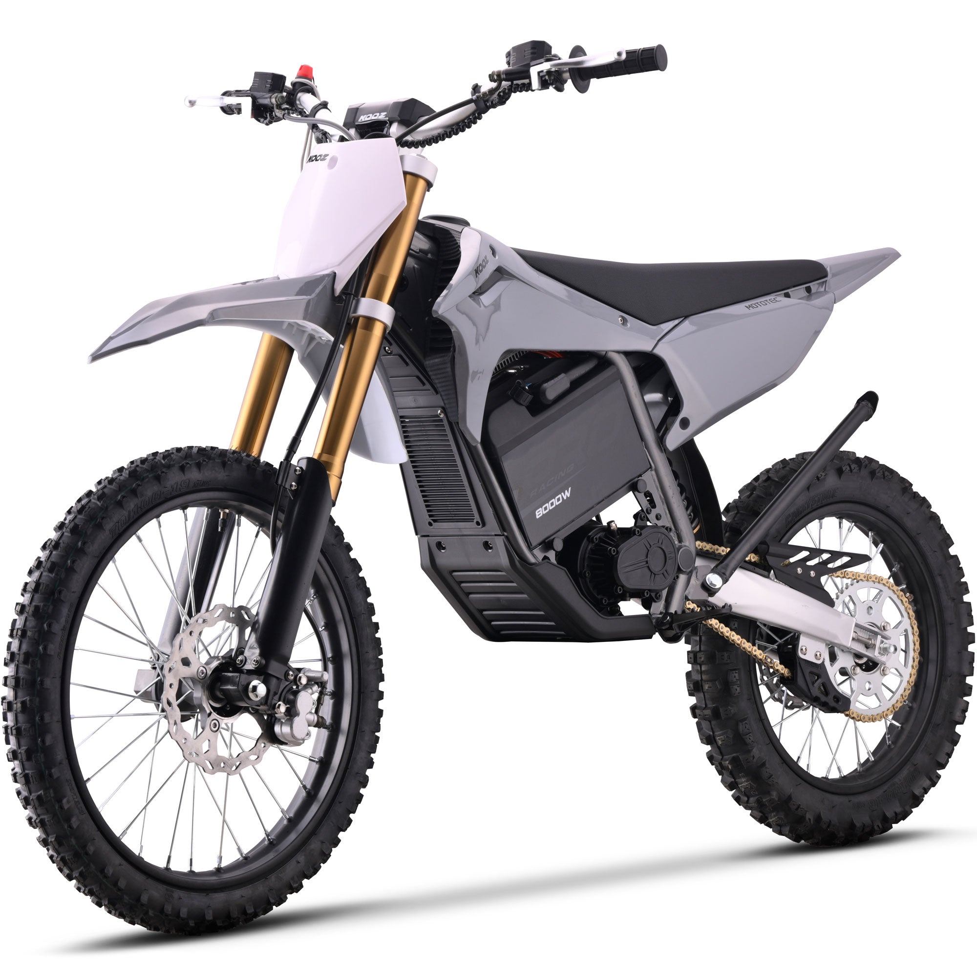 MotoTec 72v 8000w Pro Electric Dirt Bike 19/16 Lithium Grey