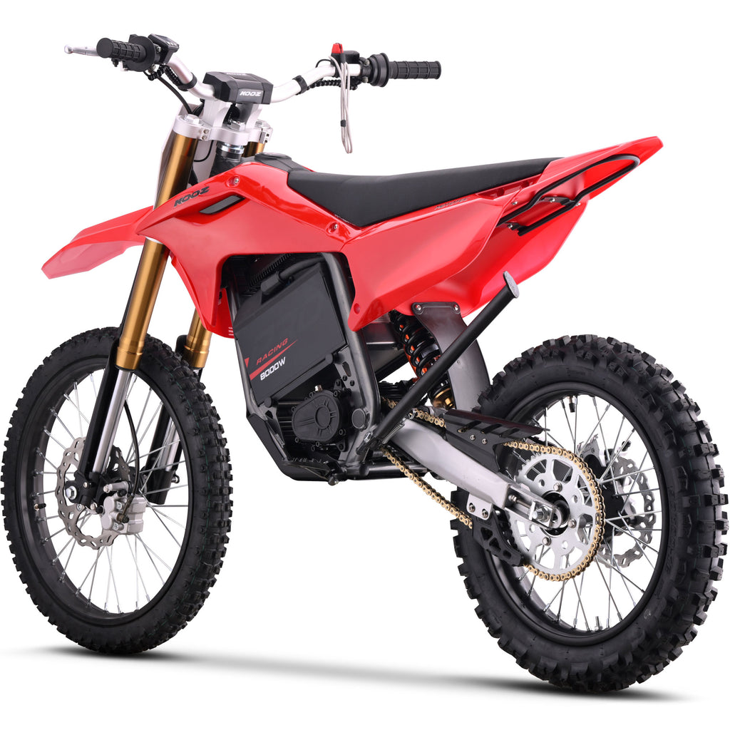 MotoTec 72v 8000w Pro Electric Dirt Bike 19/16 Lithium Red