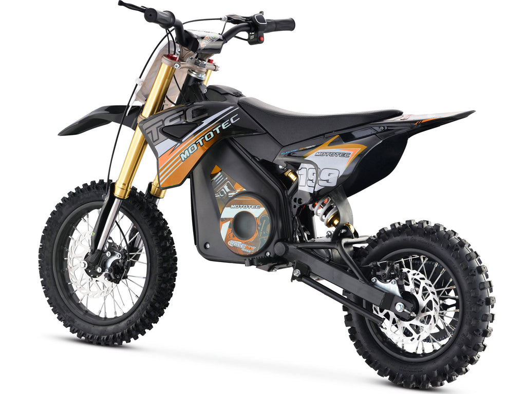 MotoTec 36v 1200w Pro Electric Dirt Bike Lithium Orange