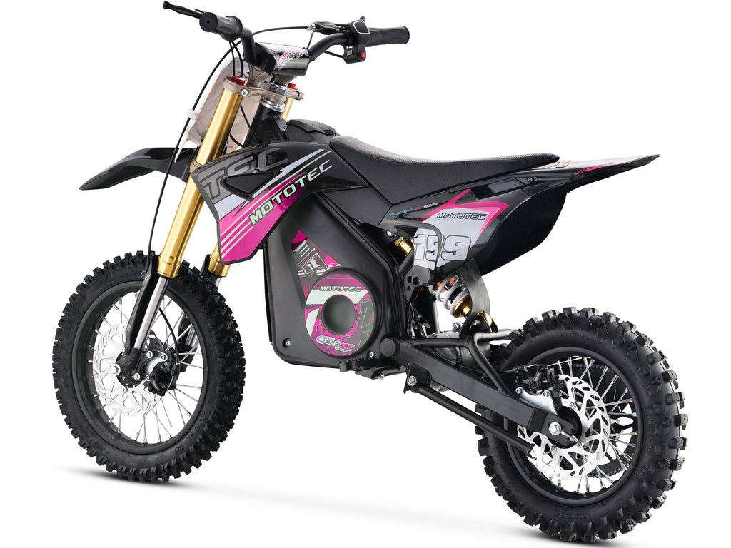 MotoTec 36v 1200w Pro Electric Dirt Bike Lithium Pink