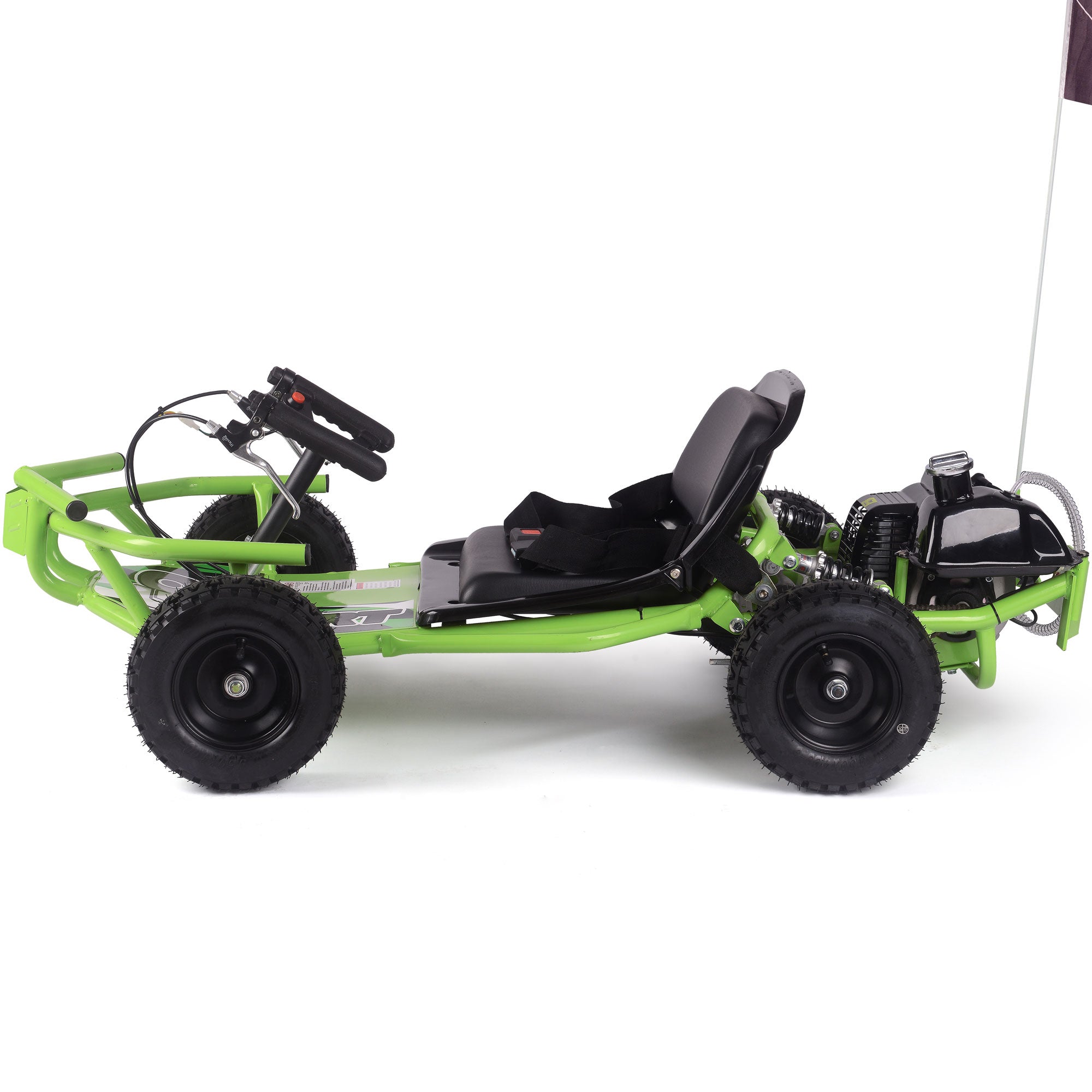 MotoTec Sandman Kids Gas Powered 49cc Go Kart Green