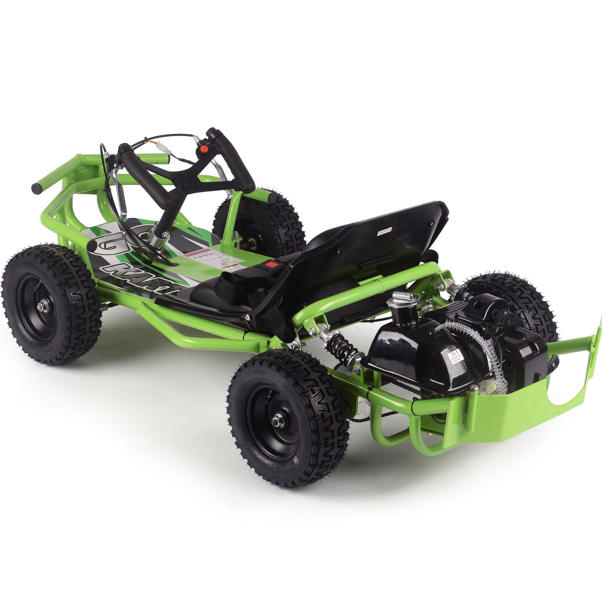 MotoTec Sandman Kids Gas Powered 49cc Go Kart Green