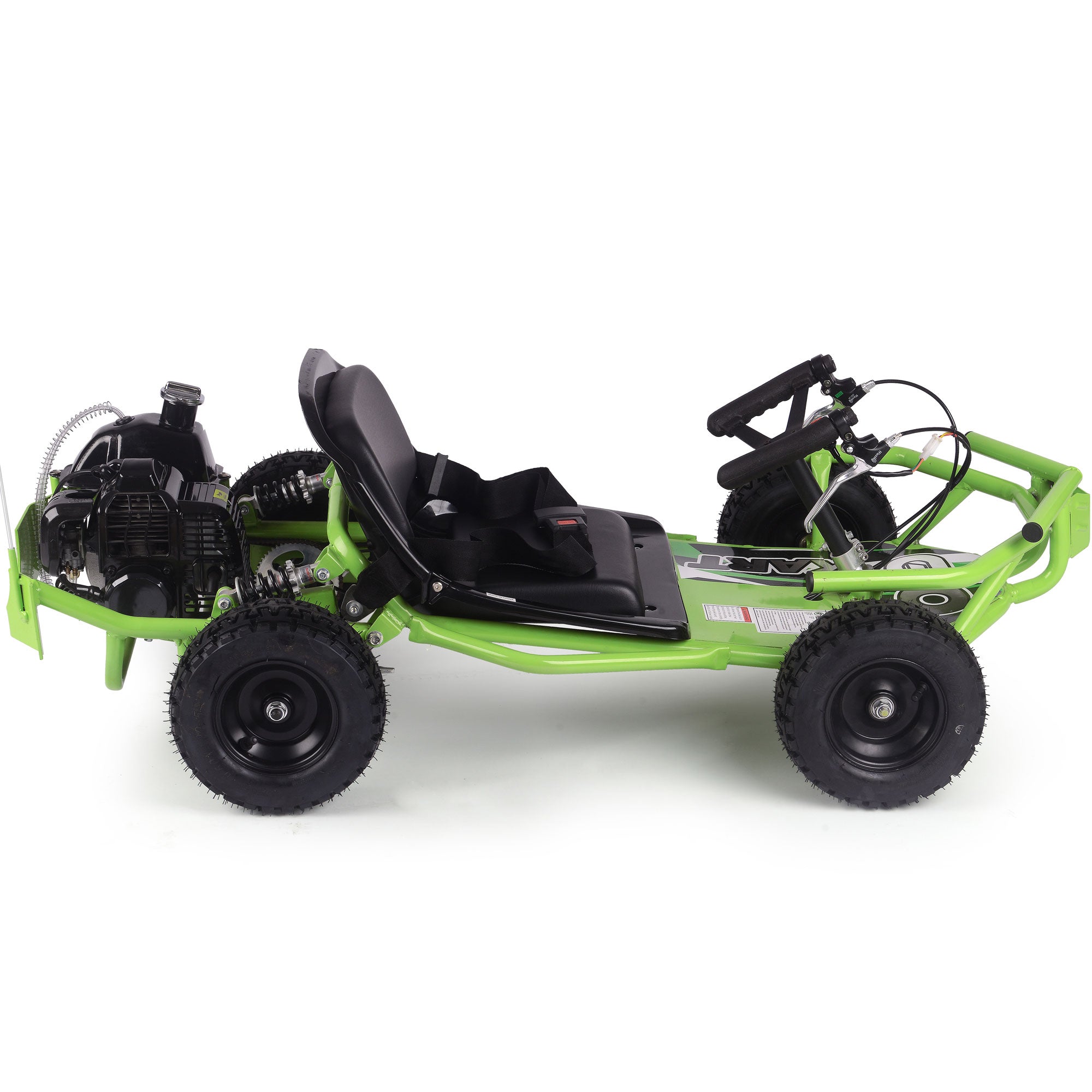 MotoTec Sandman Kids Gas Powered 49cc Go Kart Green