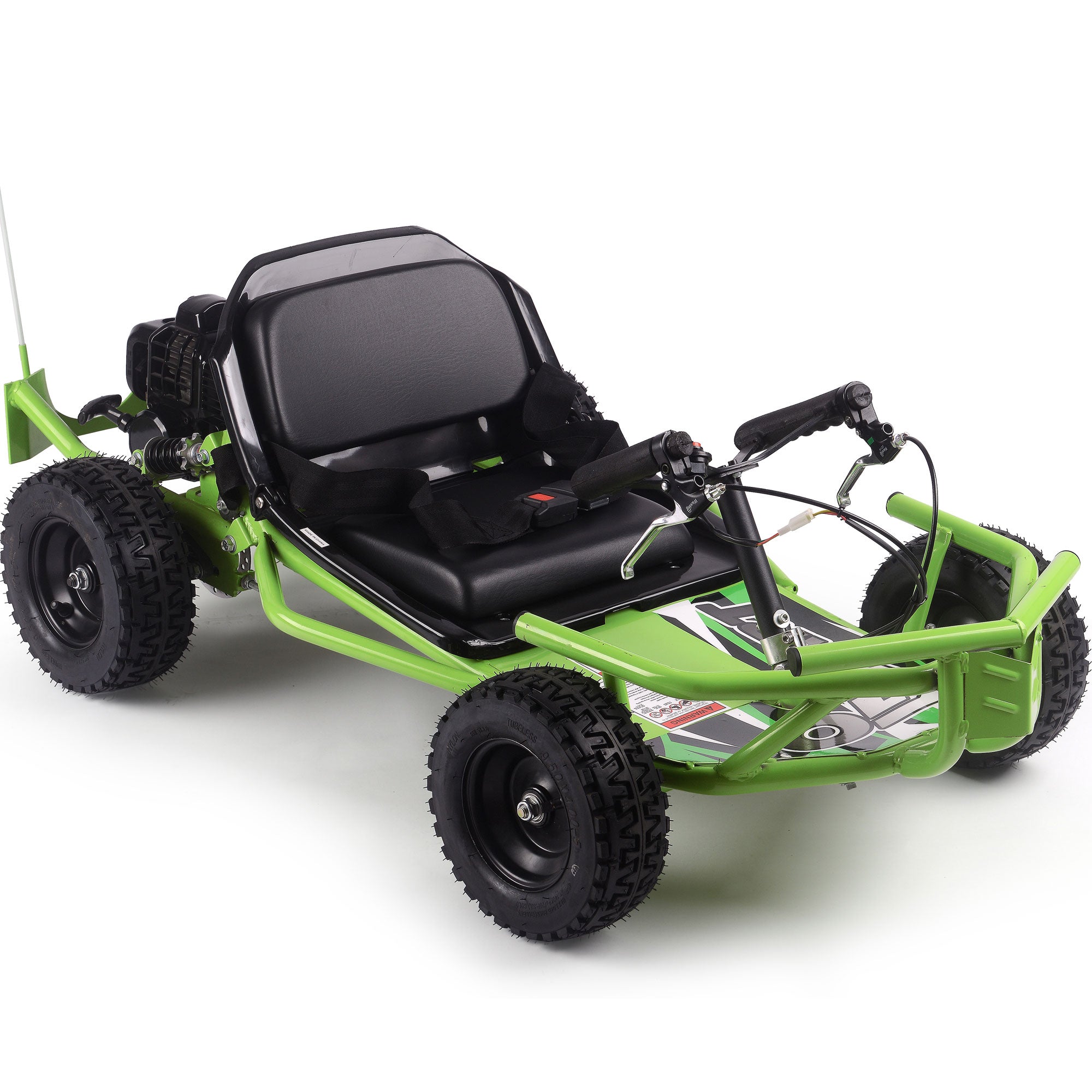 MotoTec Sandman Kids Gas Powered 49cc Go Kart Green