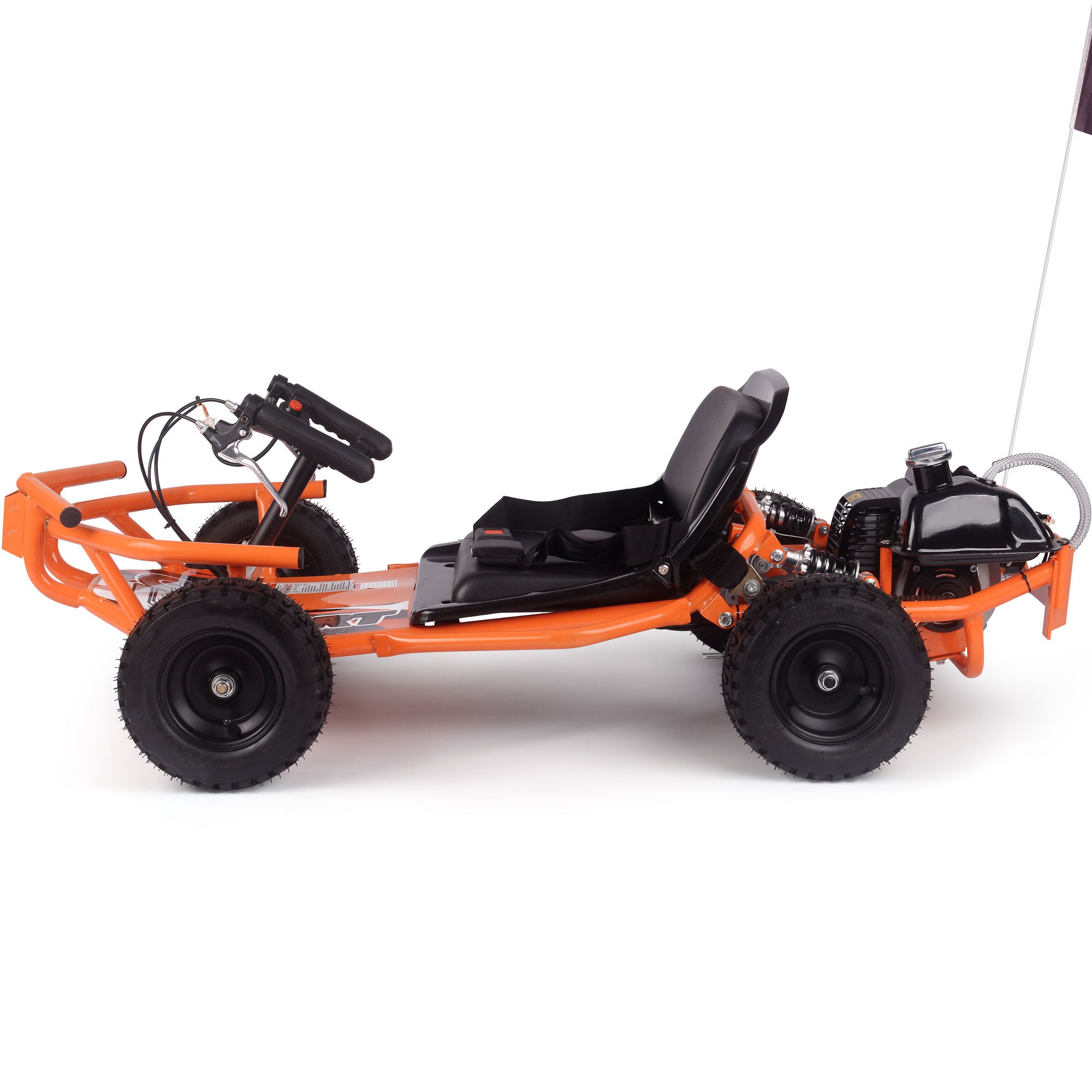 MotoTec Sandman Kids Gas Powered 49cc Go Kart Orange