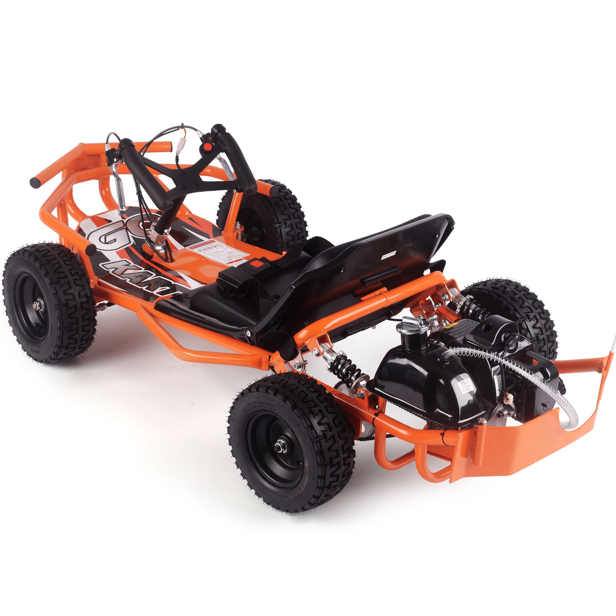 MotoTec Sandman Kids Gas Powered 49cc Go Kart Orange