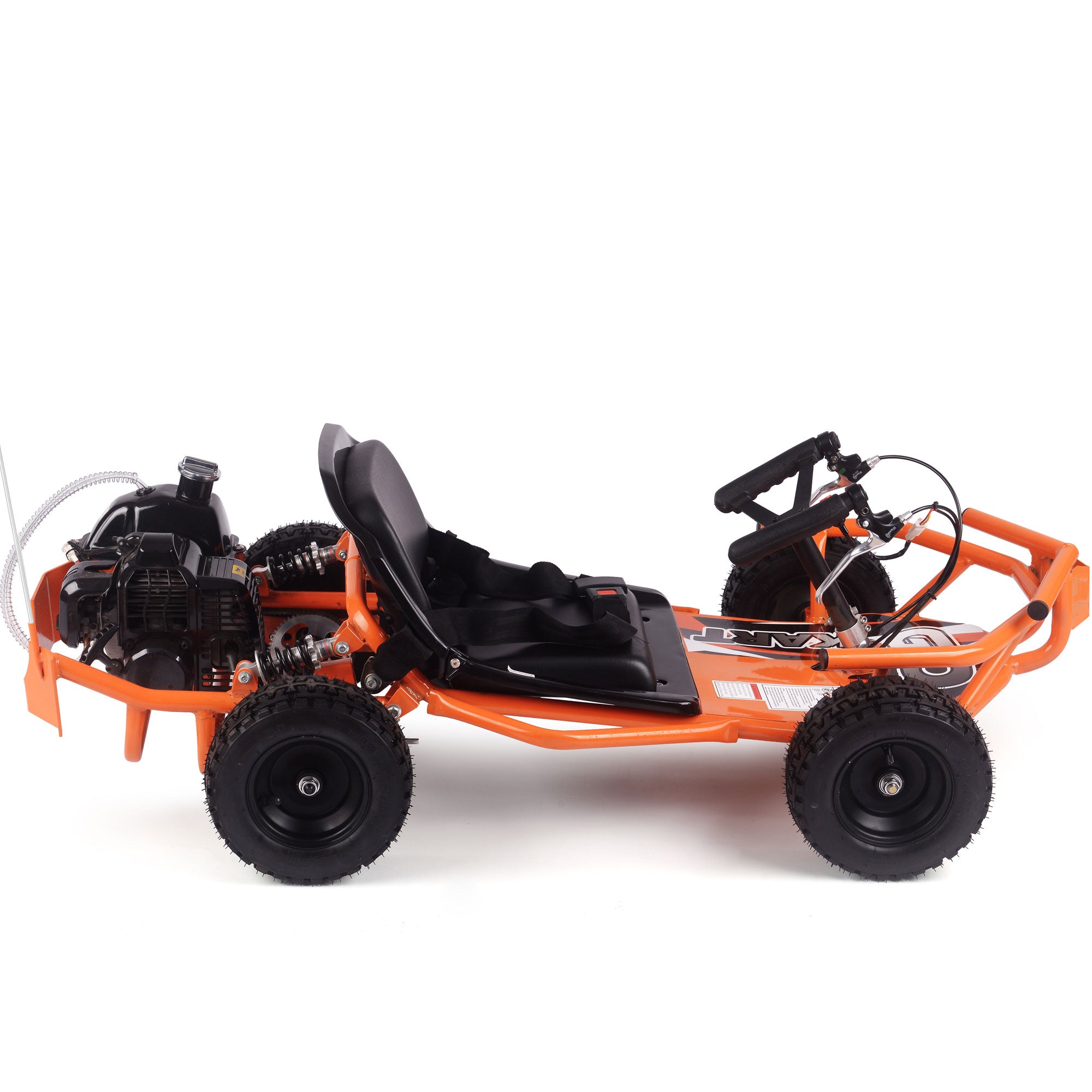MotoTec Sandman Kids Gas Powered 49cc Go Kart Orange