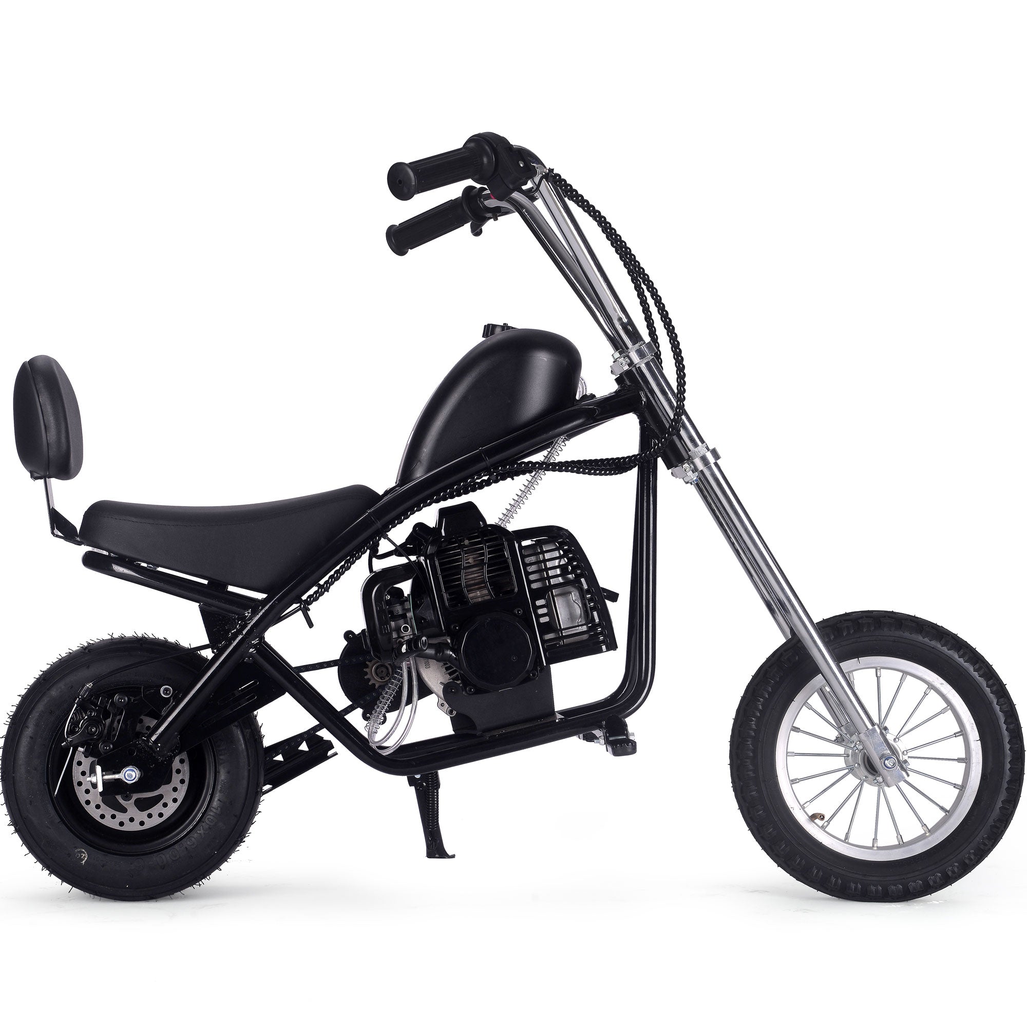 MotoTec 49cc Gas Mini Chopper V2 Black