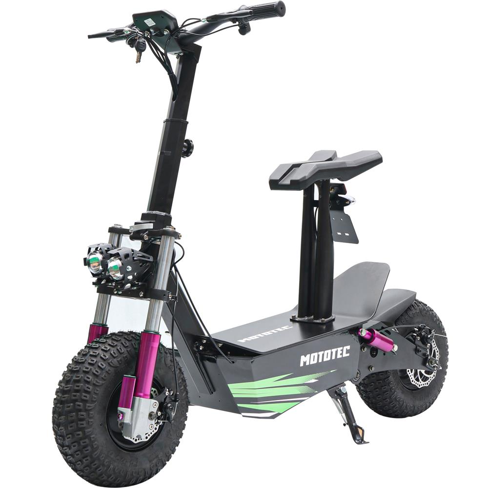 MotoTec Mars 48v 2500w Electric Scooter Black